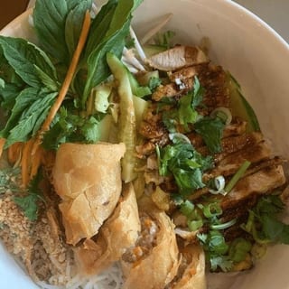 V3. Grilled Pork and Egg Rolls Vermicelli Bowl