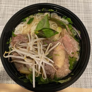 B6. Well Done, Brisket Tendon, and Tripe Pho Bowl