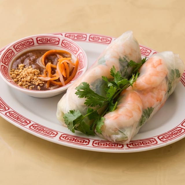 Pork and Shrimp Spring Rolls.